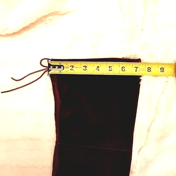 JESSICA Velvet Over-the-Knee Boots, Bordeaux Red - Picture 13 of 15